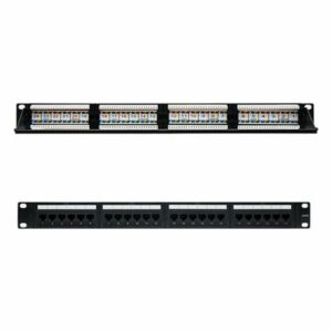 Patch Panel 24 Porte UTP Categoria 6 NANOCABLE 10.21.3124 19" RJ45 Nero