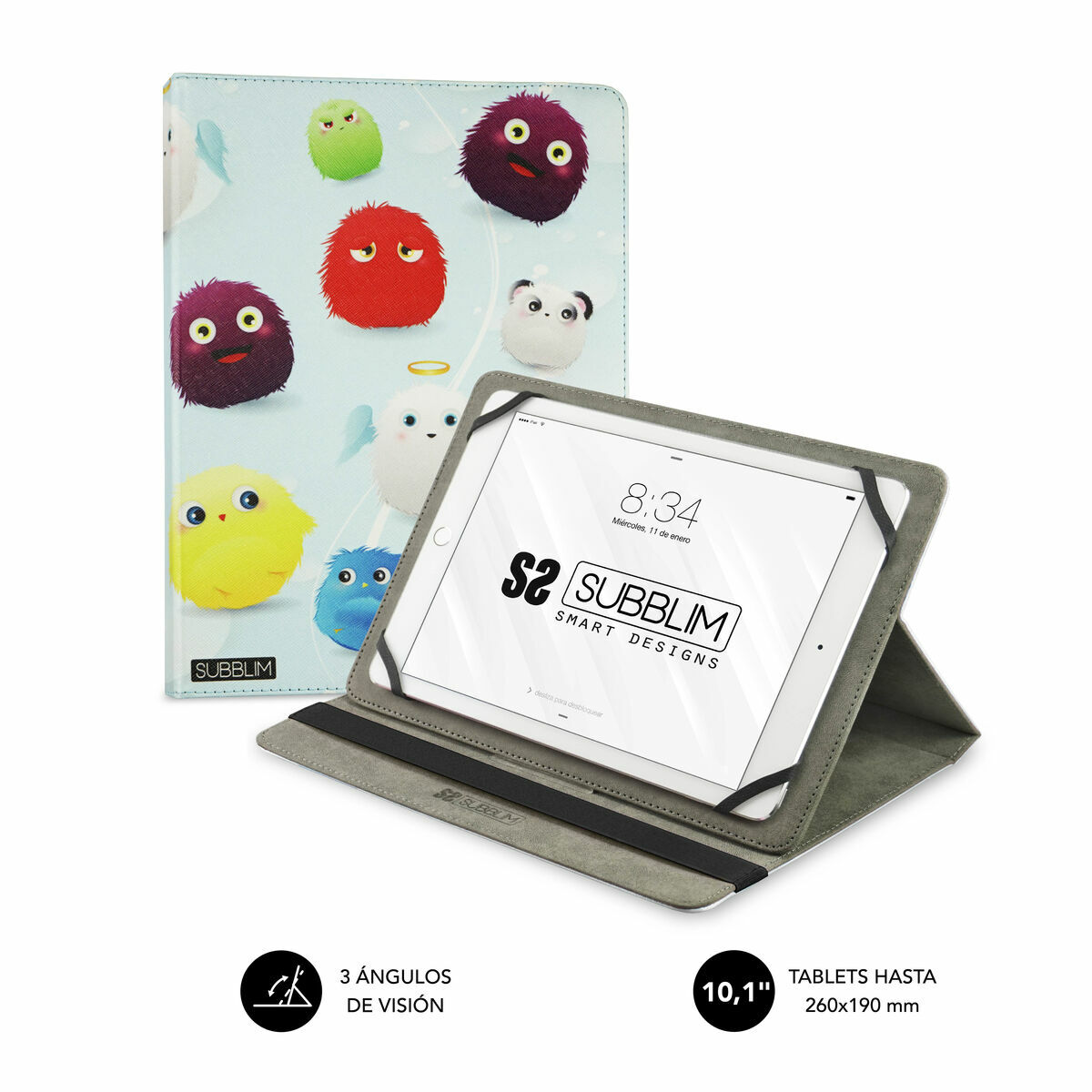 Custodia per Tablet Subblim SUB-CUT-4TC001 Multicolore Stampa