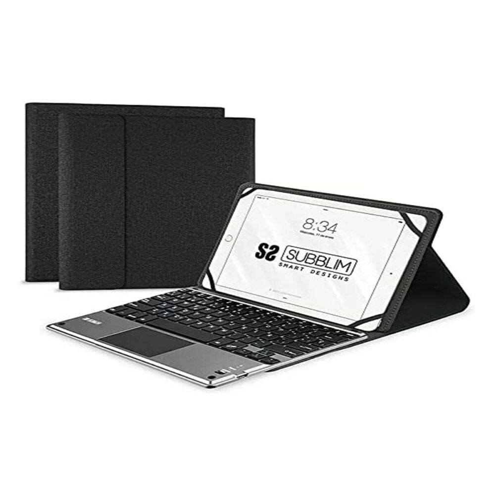 Custodia per Tablet e Tastiera Subblim SUB-KT2-BTP001 Nero Qwerty in Spagnolo