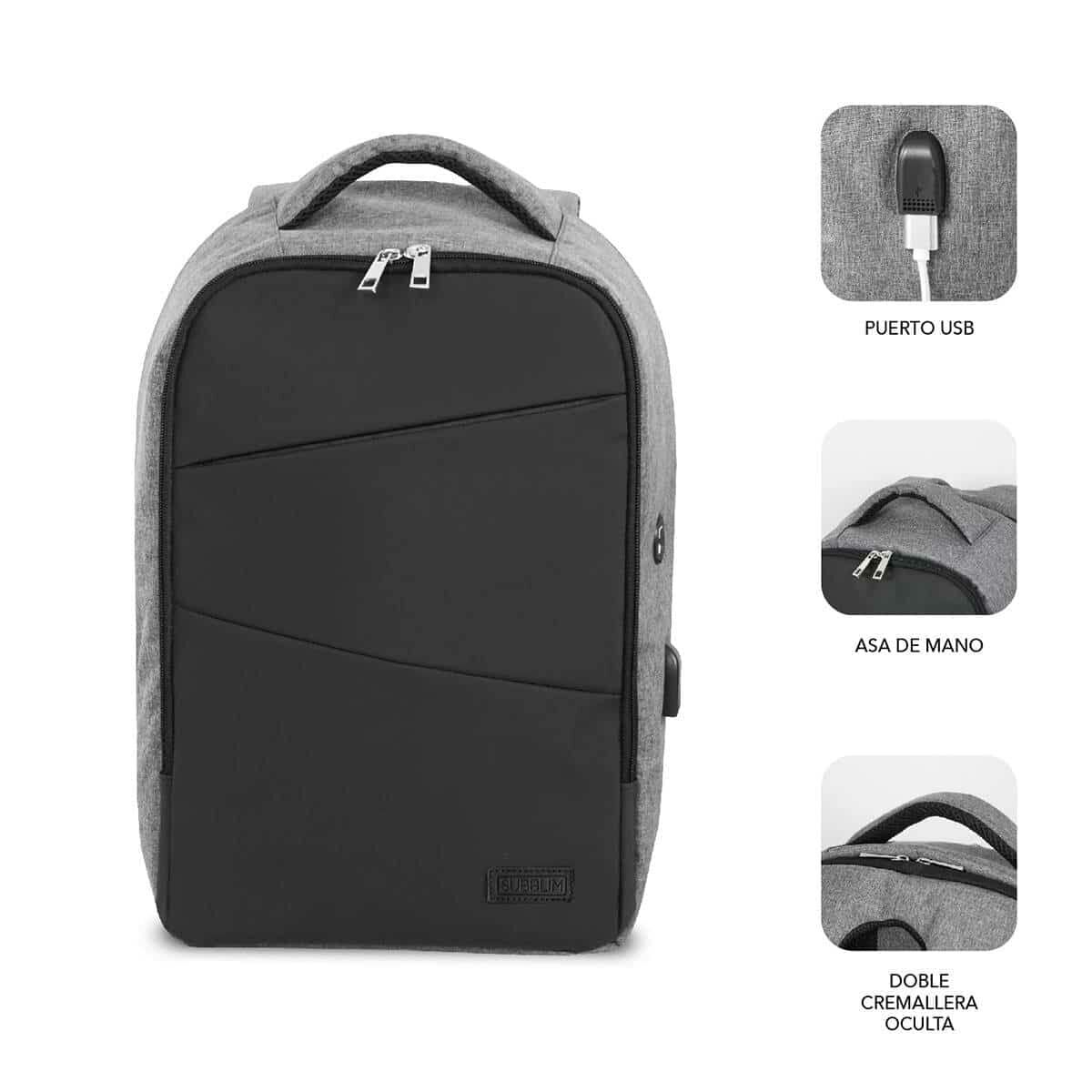 Zaino per Portatile Subblim SUBBP-3SA1100 Nero