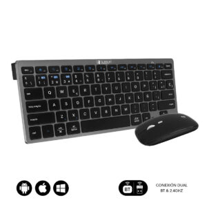 Tastiera e Mouse Subblim SUBKBC-OCO020 Grigio