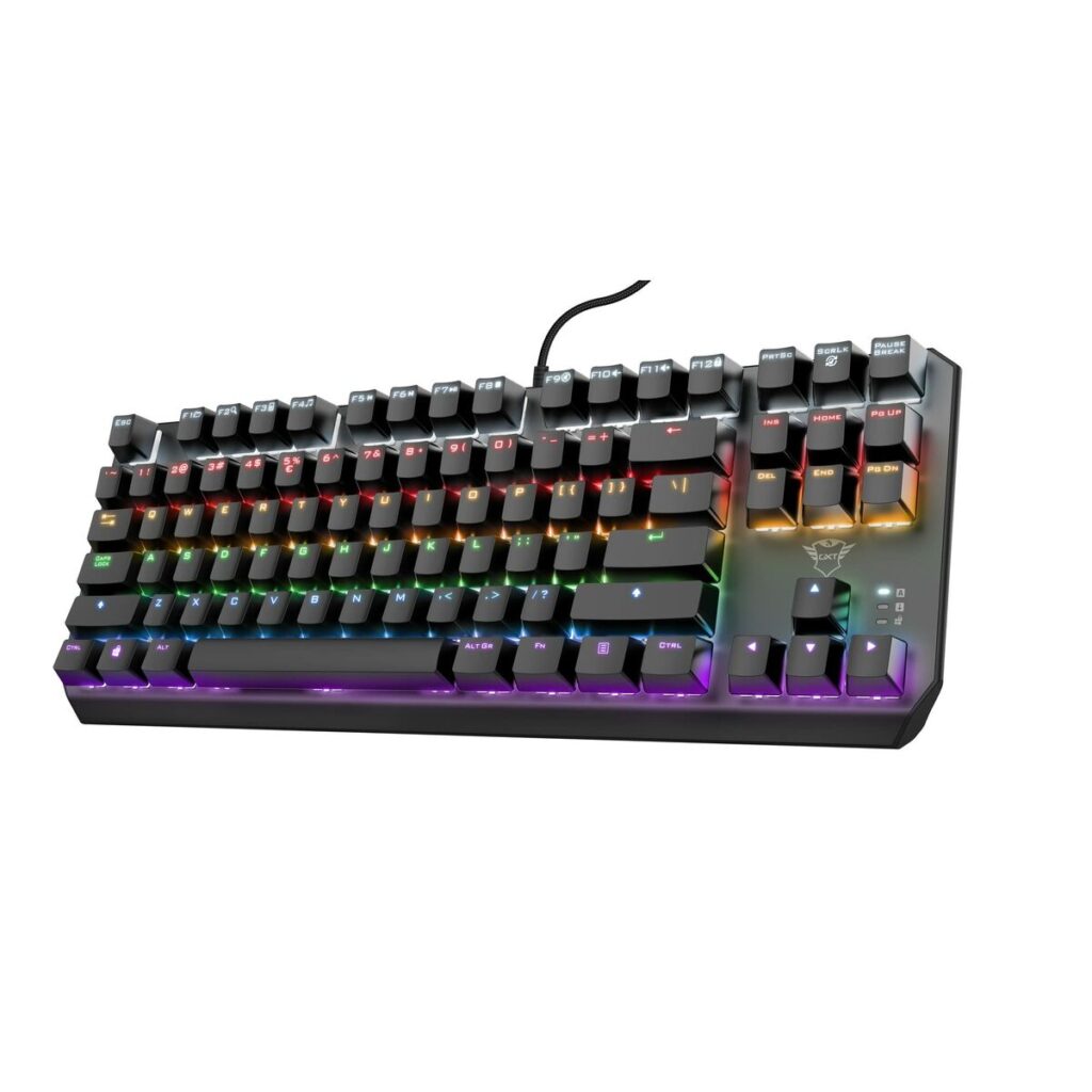 Tastiera per Giochi Trust 24407 Nero Qwerty in Spagnolo