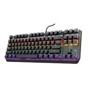 Tastiera per Giochi Trust 24407 Nero Qwerty in Spagnolo