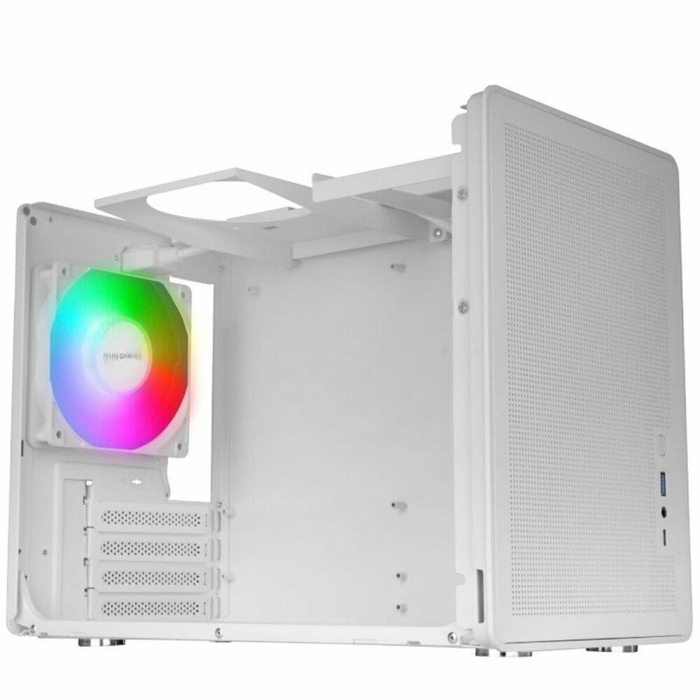 Cassa Minitorre Micro ATX / ITX Mars Gaming MCXPSW Bianco