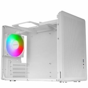 Cassa Minitorre Micro ATX / ITX Mars Gaming MCXPSW Bianco