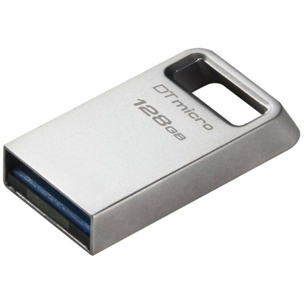 Memoria USB Kingston Micro 128 GB Nero Argentato