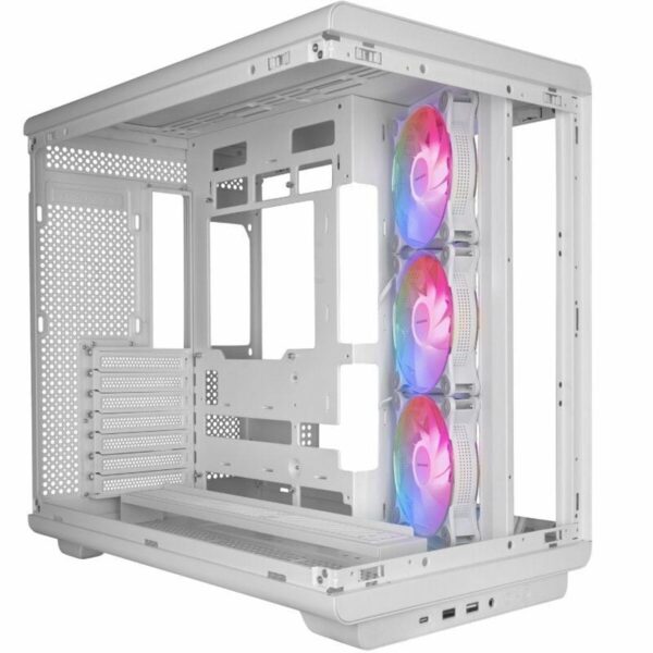 Case computer desktop ATX Mars Gaming MCREVW Bianco