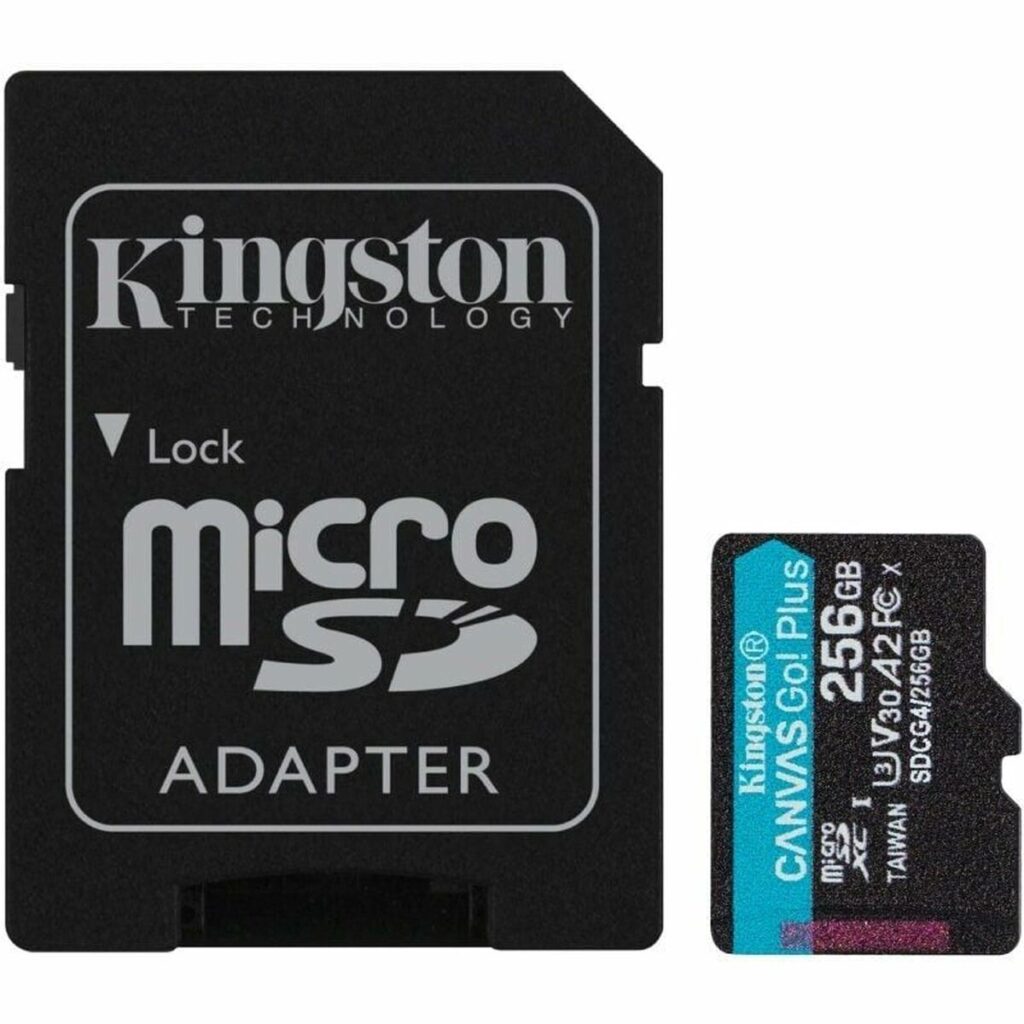 Scheda Di Memoria Micro SD con Adattatore Kingston CANVAS Go! Plus 256 GB