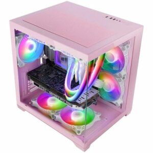 Cassa Minitorre Micro ATX / ITX Mars Gaming MCVIEW2P Rosa