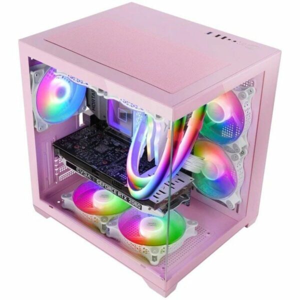 Cassa Minitorre Micro ATX / ITX Mars Gaming MCVIEW2P Rosa