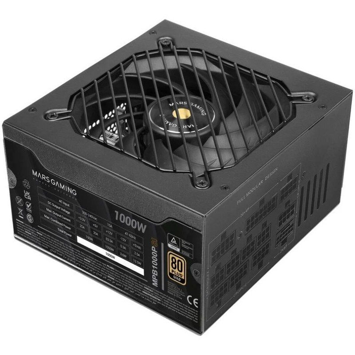 Fonte di Alimentazione Mars Gaming MPB1000PSI ATX 1000 W 80 Plus Gold