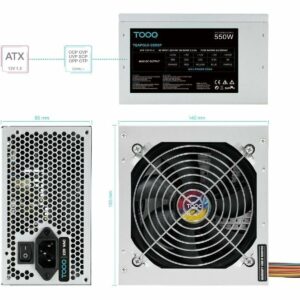 Fonte di Alimentazione TooQ TQAPOLO-550SP ATX 550 W