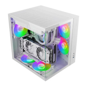 Case computer desktop ATX Mars Gaming MCVONEW Bianco