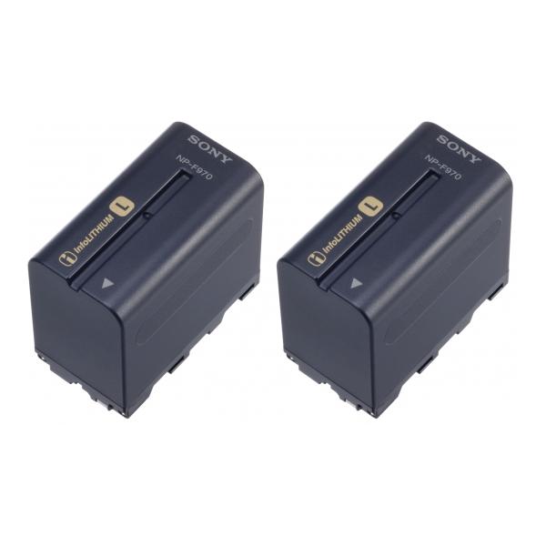 Sony 2NP-F970/B Batteria per fotocamera/videocamera Ioni di Litio 6600 mAh (SONY Battery Pack 2PAC 2 x NPF970)
