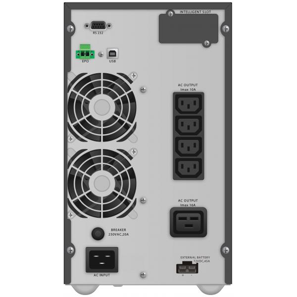 PowerWalker VFI 3000 TGB gruppo di continuità [UPS] Doppia conversione [online] 3 kVA 2700 W 5 presa[e] AC (VFI 3000 TGB - UPS 3000VA/2700W, Online - with Connector for ext. Battery Pack)