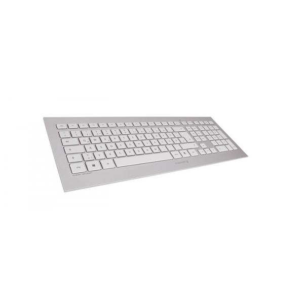CHERRY DW 8000 tastiera Mouse incluso Ufficio RF Wireless Francese Argento, Bianco (CHERRY DW 8000 - SILVER / ARGENT) - Versione Tedesca
