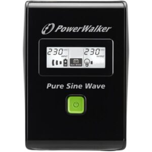 PowerWalker VI 600 SW gruppo di continuità [UPS] 0,6 kVA 360 W 3 presa[e] AC (VI 600 SW UPS 600VA/360W - Line Interactive PureSineWave - Warranty: 24M)