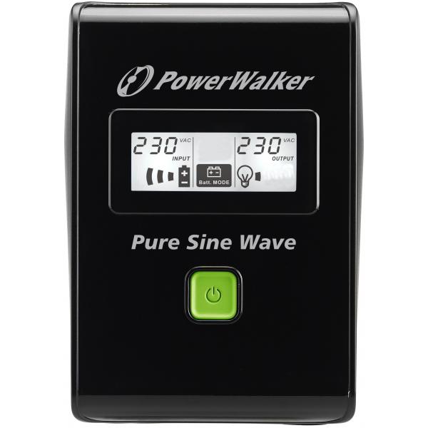 PowerWalker VI 600 SW gruppo di continuità [UPS] 0,6 kVA 360 W 3 presa[e] AC (VI 600 SW UPS 600VA/360W - Line Interactive PureSineWave - Warranty: 24M)