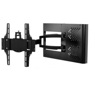 Peerless HA746-STB Supporto TV a parete 139,7 cm [55] Nero (HA746-STB - Hospitality Wall Arm Mount with STB Enclosure)