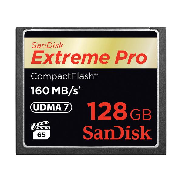 SanDisk 128GB Extreme Pro CF 160MB/s CompactFlash (COMPACT FLASH CARD 128GB - EXTREME PRO 160MB/S VERSION)