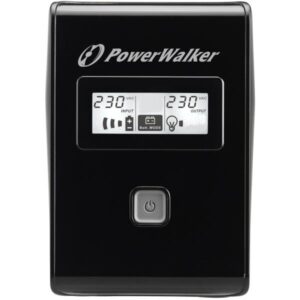 PowerWalker VI 650 LCD gruppo di continuità [UPS] 0,65 kVA 360 W 2 presa[e] AC (VI 650 LCD UPS 650VA/360W - Line-Interactive - with 2x Schuko outlet - Warranty: 24M)