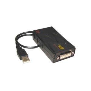 Cables Direct USB2-DVIHS adattatore grafico USB 1600 x 1200 Pixel Nero (USB 2.0 DVI Adapter - High Resolution)