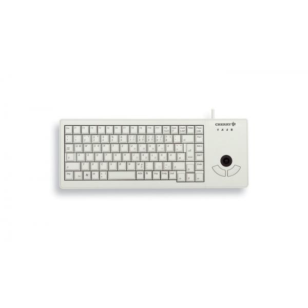 CHERRY XS Trackball tastiera Universale USB QWERTY Inglese US Grigio (CHERRY XS G84-5400 - Tastiera - USB - USA - grigio chiaro)