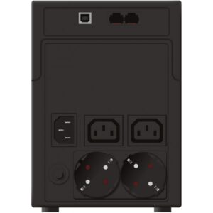 PowerWalker VI 1200 SHL Schuko gruppo di continuità [UPS] A linea interattiva 1,2 kVA 600 W 4 presa[e] AC (PowerWalker VI 1200 LCD - UPS - 600 Wa)