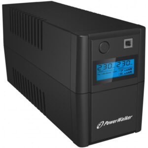 PowerWalker VI 850 SHL Schuko gruppo di continuità [UPS] A linea interattiva 0,85 kVA 480 W 2 presa[e] AC (PowerWalker VI 850SE LCD - UPS - 480 W)