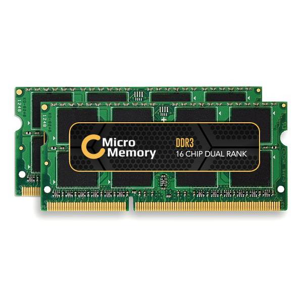CoreParts MMA1112/16GB memoria 2 x 8 GB DDR3L 1600 MHz (16GB Memory Module 1600Mhz - DDR3 Major SO-DIMM - KIT - 2x8GB for Apple 1600MHz DDR3 MAJOR SO-DIMM - KIT 2x8GB - Warranty: 120M)