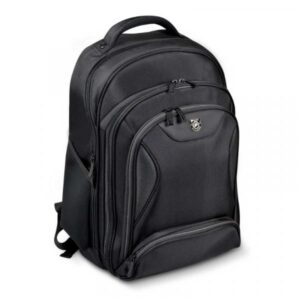 A PORT product the MANHATTAN BackPack suitable for laptops up to 15.6/17 screens with a dedicated tablet pocket for up to 10.1 Tablets- Manufactured from heavy Ballistic Nylon and comes complete with a Hi Vis waterproof rain cover which is concealed in the base of the Back Pack. Plenty of storage space- for documents- phone- charges and power supply in addition to protecting your hardware devices. supplied by Hypertec [Lifetime warranty]
