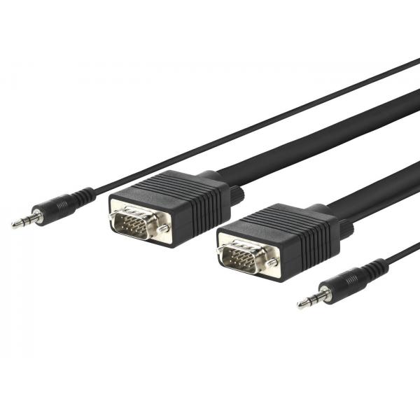 Vivolink PROVGAS15 cavo e adattatore video 15 m VGA [D-Sub] + 3.5mm Nero (PRO VGA + AUDIO M - M - . - Warranty: 1188M)