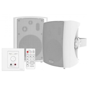 Vision TC3-AMP+SP-1800 altoparlante 3-vie Bianco Cablato 50 W (VISION Professional Audio Kit LIFETIME WARRANTY)