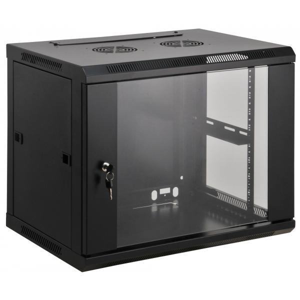 Intellinet 712088 rack 12U Da parete Nero (NETWORK CABINET WALL MOUNT 12U- - [STANDARD 600MM BLACK ASSEMBLED)