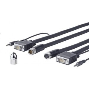 Vivolink PROVGASCW15 cavo VGA 15 m VGA [D-Sub] Nero (Pro VGA + Audio Cross Wall 15M - . - Warranty: 1188M)