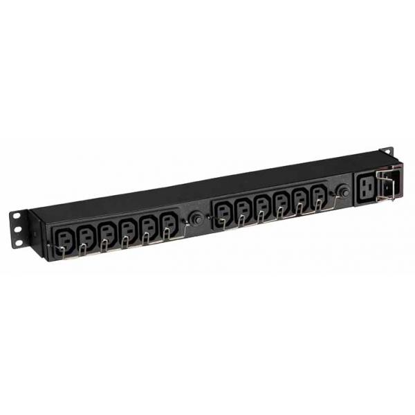 Eaton EFLX12I unità di distribuzione dell'energia [PDU] 13 presa[e] AC 1U Nero (FLEXPDU 12 IEC - 2X 6 IEC 10A 1X 16A)