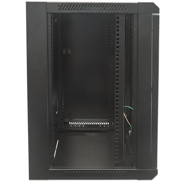 Intellinet 711869 rack 12U Da parete Nero (NETWORK CABINET WALL MOUNT 12U- - [STANDARD] 450MM BLACK FLATPACK)