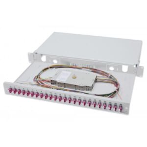 Digitus Scatola di giunzione LWL, 1U, attrezzata, LC, OM4 (DIGITUS Professional DN-96332-4 - fibe)