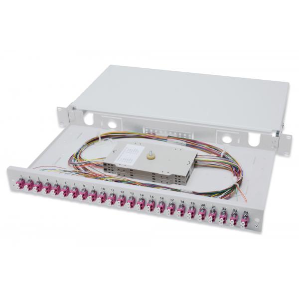 Digitus Scatola di giunzione LWL, 1U, attrezzata, LC, OM4 (DIGITUS Professional DN-96332-4 - fibe)