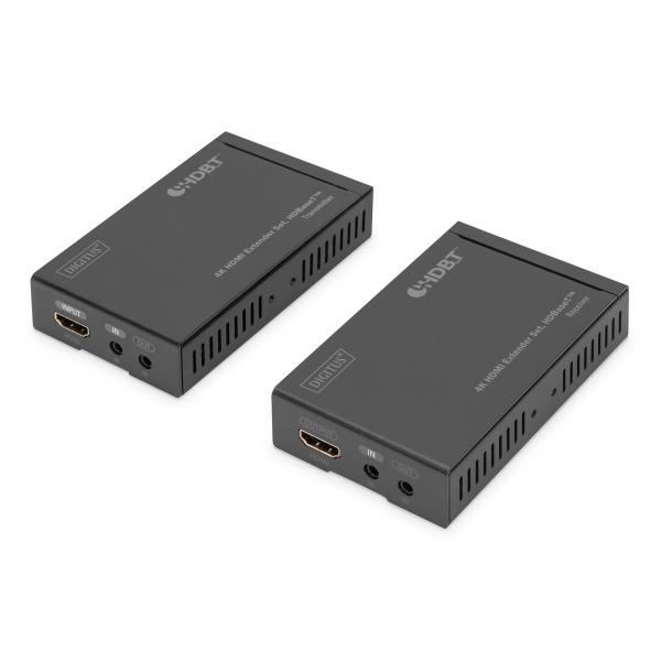 Digitus Set prolunga 4K HDMI, HDBaseT™, 4K/30 Hz, 70 m (DIGITUS PRO 4K HDMI EXTENDER - SET HDBASET)