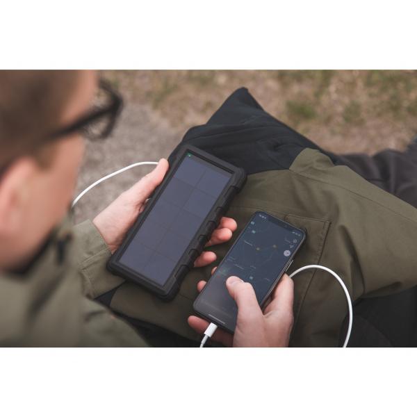 Sandberg Outdoor Solar Powerbank 24000 (Outdoor Solar Powerbank 24000 - Outdoor Solar Powerbank - 24000, Black, Grey, Mobile phone/Smartphone, Tablet, IP67, Lithium-Ion - Warranty: 60M)