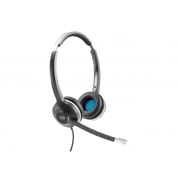 Cisco 532 Auricolare Cablato A Padiglione Ufficio Nero, Grigio (Cisco 532 Wired Dual - Headset - on-ear - wired - for IP Phone 6841, 6851, 7821, 7841, 7861, 8811, 8841, 8845, 8851, 8861, 8865, 8865NR)