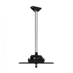 B-Tech BT893-FD supporto per proiettore Soffitto Nero, Cromo (BTEBT893 + BTEBT7808B + BTEBT7850-20C - Bundle - Heavy Duty Projector Ceiling Mount with Micro-Adjustment + Ceiling / Wall Mount with Tilt for use with 50mm Poles - Black + 50mm Diameter Pole 2.0m Pole Length Max Weight 140Kg - Chrome - Bundle)