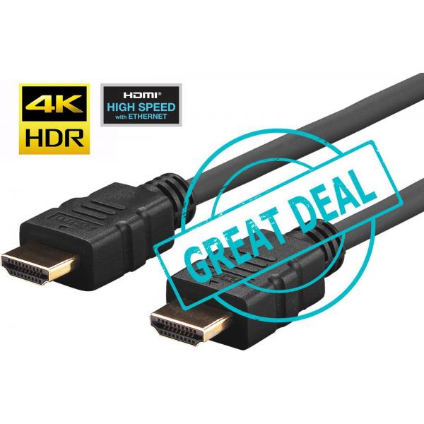 Vivolink PROHDMIHD3-BULK cavo HDMI 3 m HDMI tipo A [Standard] Nero (10 x Pro HDMI Cable 3m Ultra - Flexible . - Warranty: 1188M)