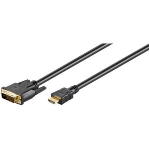 Microconnect HDM1924110 cavo e adattatore video 10 m DVI-D HDMI tipo A [Standard] Nero (HDMI 19 - DVI-D M-M Cable 10m - HDMI Type A - DVI-D 24+1 M-M - Resolution : 1920 x 1080p, Gold-plated connectors - Warranty: 300M)