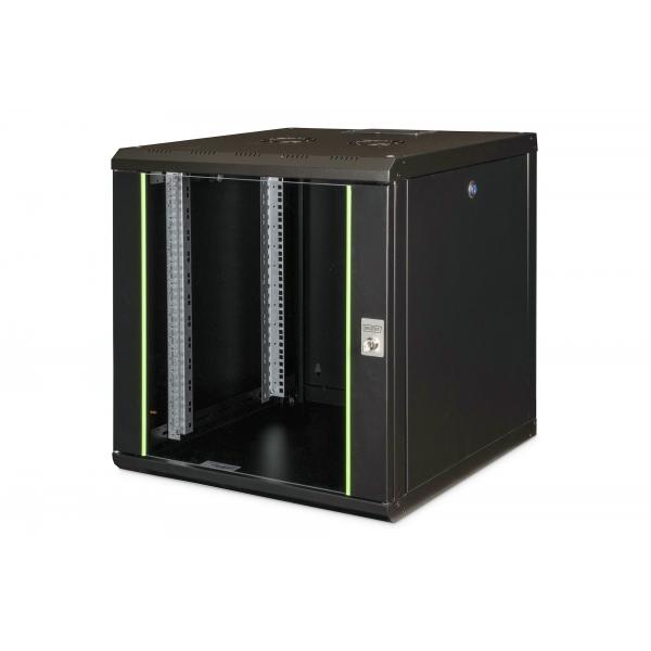 Digitus Alloggiamento a parete serie Unique - 600x600 mm [L x P] (WALL MOUNTING CABINET 600X600MM - 12U UNIQUE 643X600X600 MM BLACK)