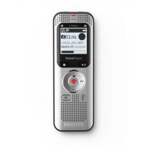 Philips Voice Tracer DVT2050/00 dittafono Flash card Argento (DVT2050/00 - Digital Voice Tracer DVT2050)
