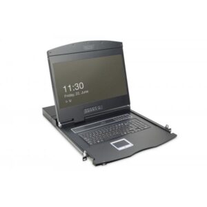 Digitus Console KVM LCD da 19, VGA a 8 porte, tastiera tedesca (Digitus Professional DS-72211-2GE - KV)