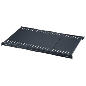 Intellinet 714389 porta accessori Mensola per scaffale (19IN FIXED EXTENDING SHELF 1U- - STEEL BLACK)