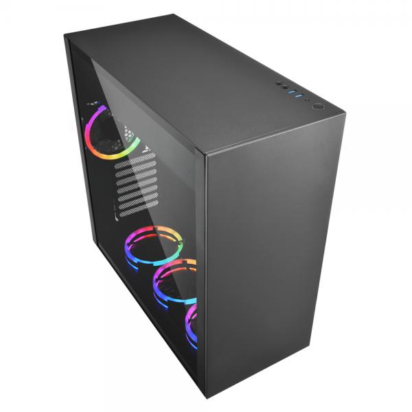 Sharkoon Pure Steel RGB Midi Tower Nero (Sharkoon PURE STEEL - tower - udvidet)